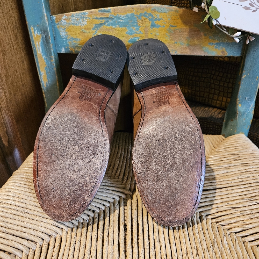 Dan Post Women's Round Toe Lace-Up Ropers, Khaki - Size 7M - Picture 8 of 8